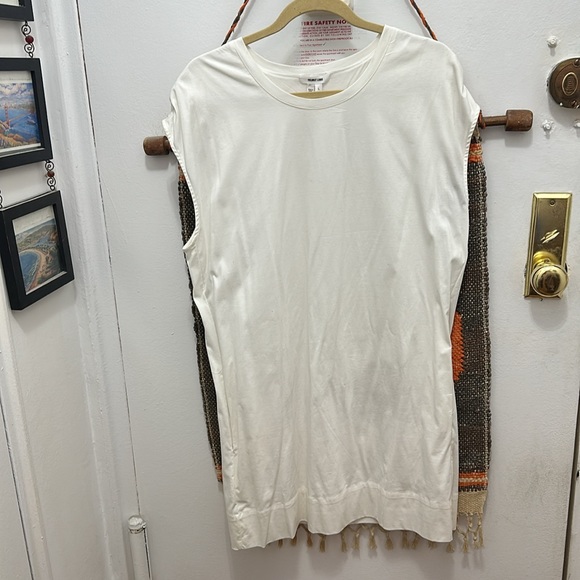 HELMUT LANG - white chic versatile sleeveless dress size L - Picture 2 of 5